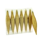 GIOCOPLAST NATALE SP - GCP40509852 CONFEZIONE 6 GHIACCIOLI ORO CM.16