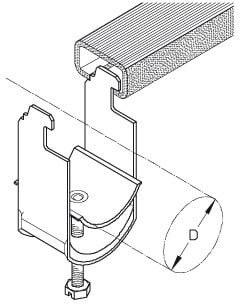 DIETZEL - DIE003626 Kabelschelle, fA1/4r A 32-36 mm, C-Prof