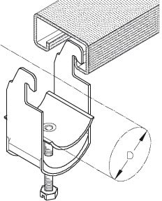 DIETZEL - DIE079389 Kabelschelle, fA1/4r A 8-12mm, C-Profil