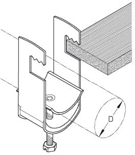 DIETZEL - DIE013888 Kabelschelle, fA1/4r A 145-150 mm, Flac
