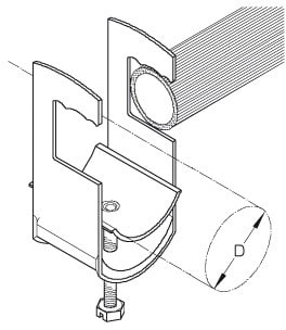 DIETZEL - DIE079508 Kabelschelle, fA1/4r A 32-38 mm, Rund-