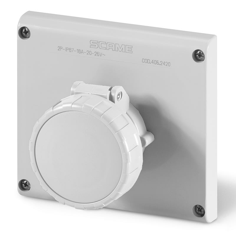 SCAME PARRE SPA - SCA405.2621 PRESA INCASSO OMNIA 2P 32A <50V 12H IP67