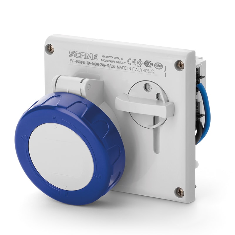 SCAME PARRE SPA - SCA405.1674 PRESA INCASSO OMNIA 3P+T 16A 9H IP67