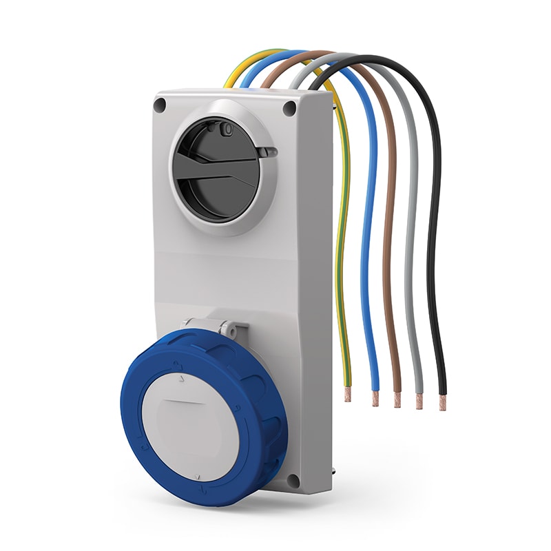 SCAME PARRE SPA - SCA407.1675 PRESA INCASSO PROXIMA 3P+N 16A 9H