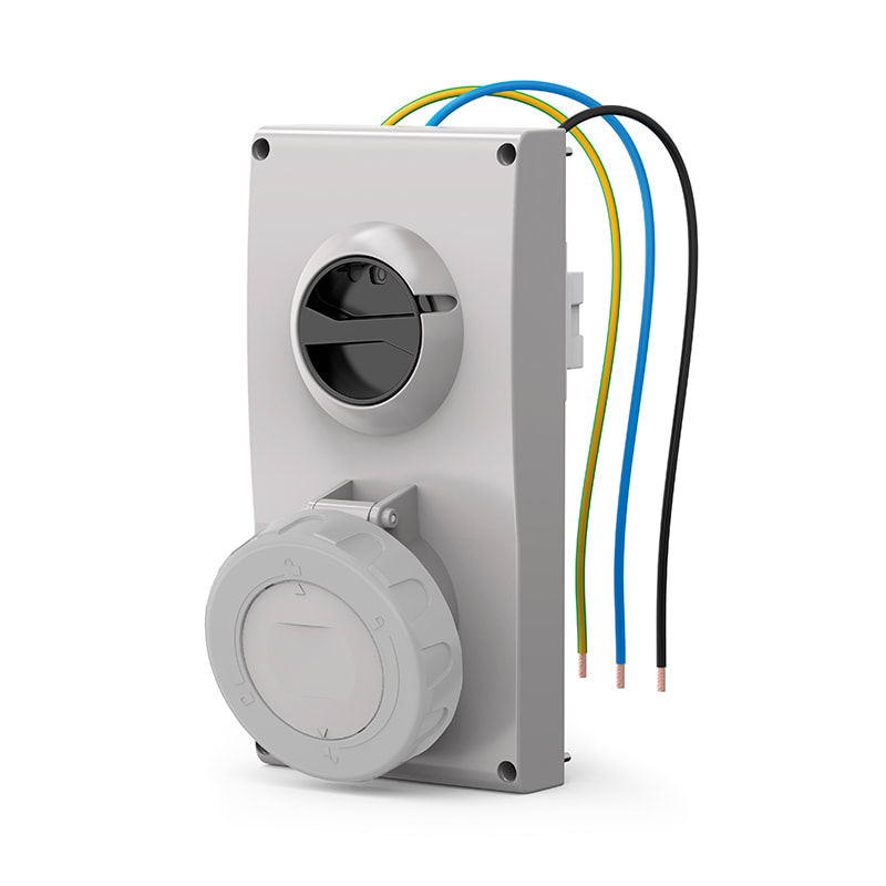 SCAME PARRE SPA - SCA407.63833 PRESA INCASSO PROXIMA 63A 2P+T 12H