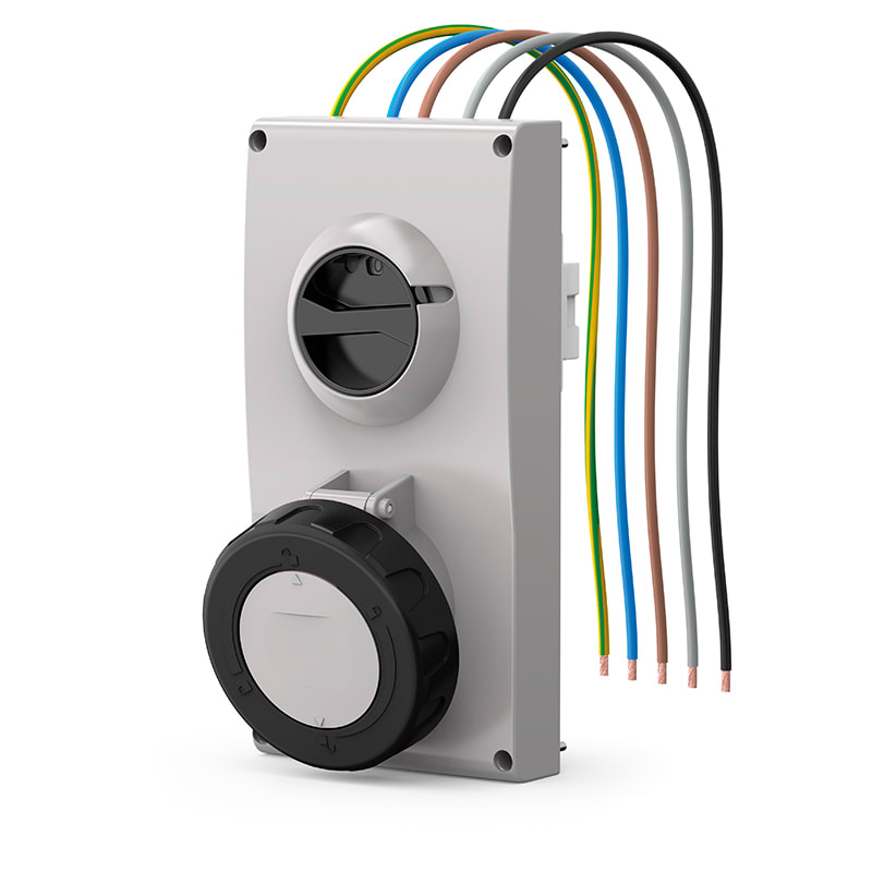 SCAME PARRE SPA - SCA407.63876 PRESA INCASSO PROXIMA 63A 3P+N 7H