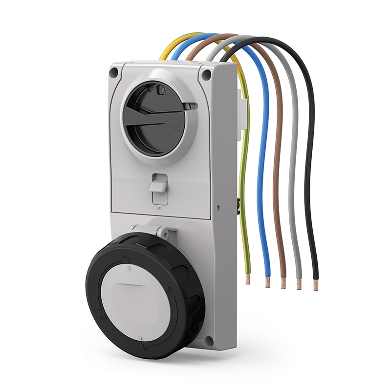 SCAME PARRE SPA - SCA408.32877 PRESA INCASSO PROXIMA C/FUS.3P+N 32A 5H