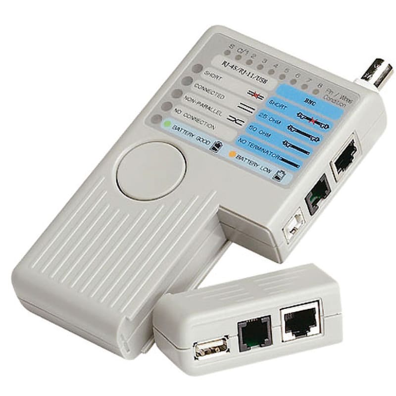 ELCART DISTRIBUTION - ERT405201000 TESTER CAVI RJ11/RJ45/USB/BNC