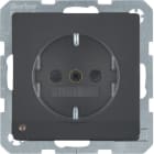 BERKER - BRK41096086 P.SCHUKO + LED Q1/Q3 ANTR.VELL.VERN.