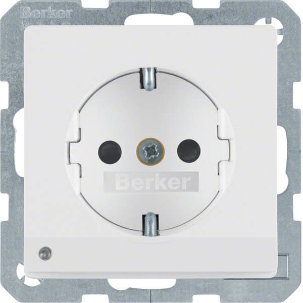 BERKER - BRK41096089 Steckdose SCHUKO mit LED-Orientierungsli