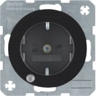 BERKER - BRK41102045 P.SCHUKO + LED CONTROLLO R1/R3 NERO LUC.