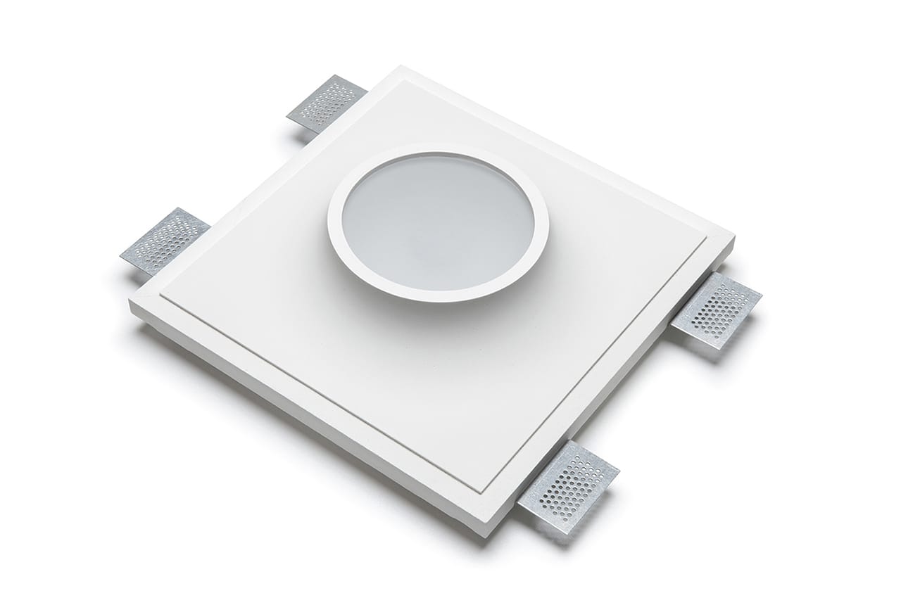 BELFIORE SRL - NVT4111-3006 Plafoniera in CRISTALY con parte elettrica a LED a incasso a plafone dal design moderno con diffusore in vetro, luce monoemissio
