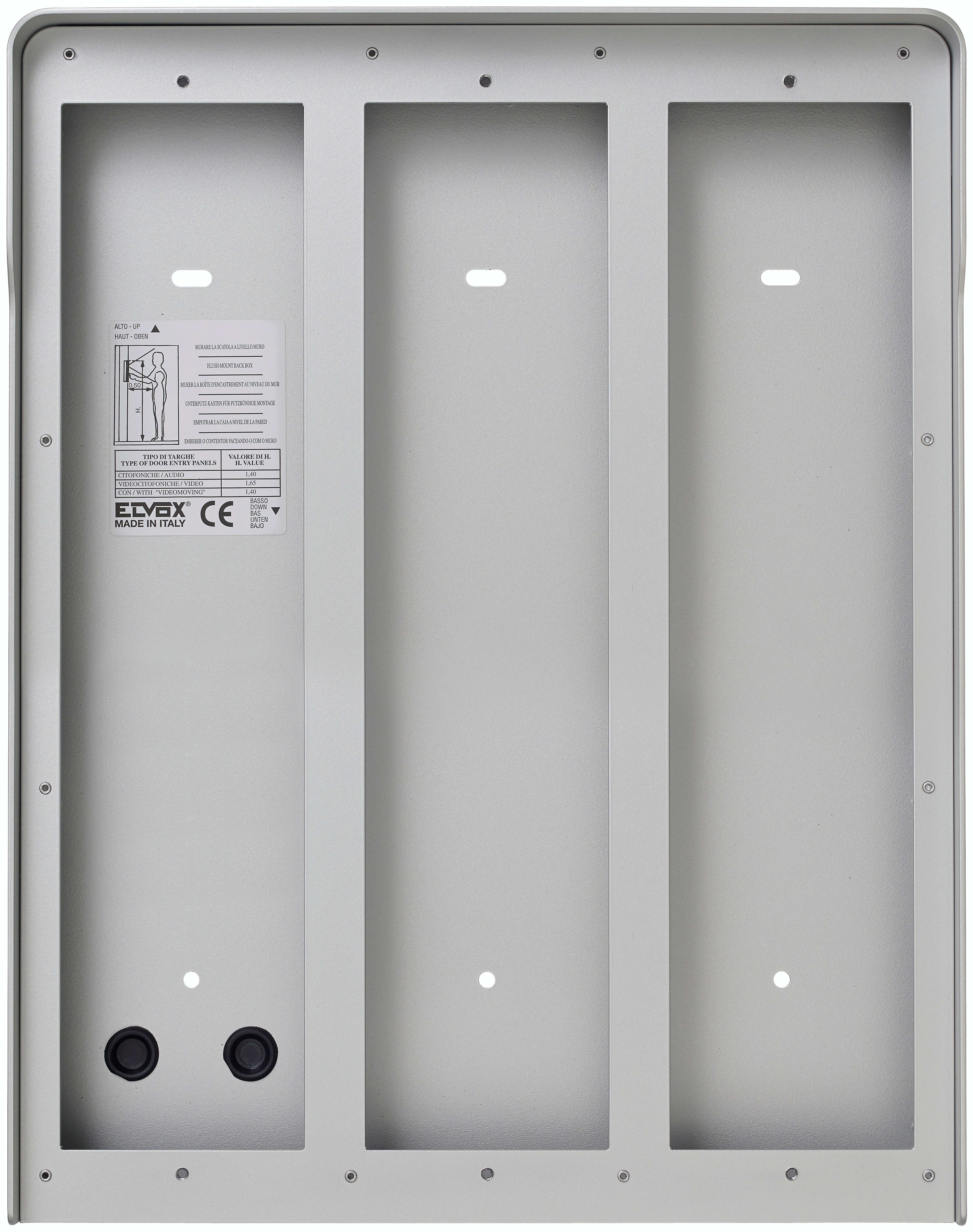VIMAR SPA - VIW41159.04 SCATOLA PARETE 9M(3X3) PIXEL GRIGIO ANOD