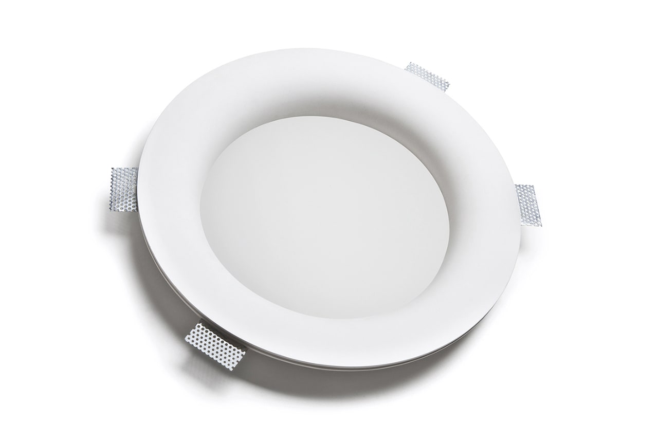 BELFIORE SRL - NVT4118-3015 Plafoniera in CRISTALY con parte elettrica a LED a incasso a plafone dal design moderno con diffusore in vetro, luce monoemissio