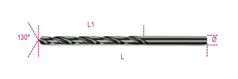 BM SPA - BMM004120256 PUNTE LUNGHE RETTIFICATE HSS L8,00