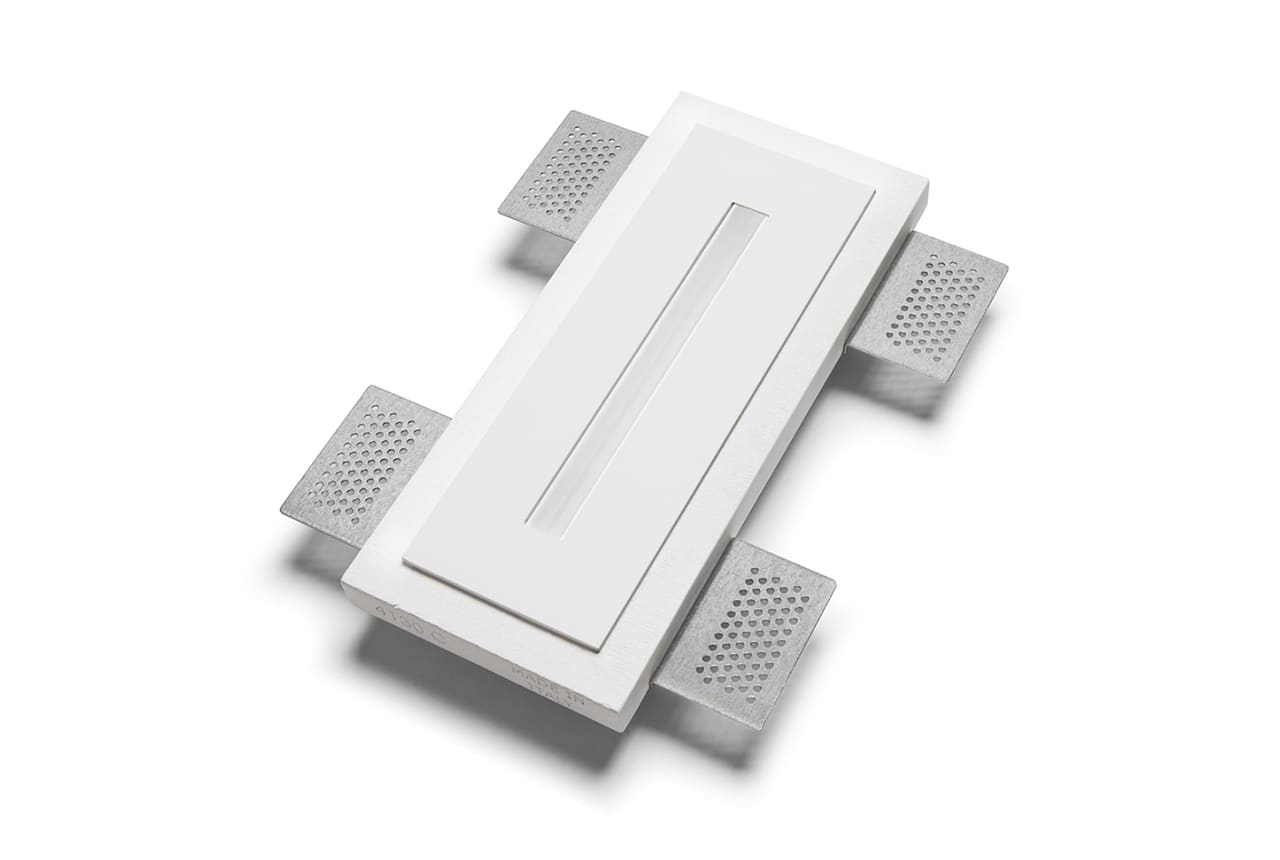 BELFIORE SRL - NVT4130C-3003 Faretto segnapasso in CRISTALY con parte elettrica a LED a incasso.