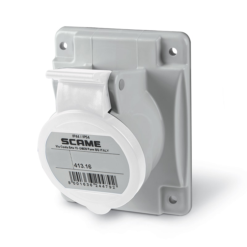 SCAME PARRE SPA - SCA413.16638 PRESA FISSA 2P+T IP44 16A 8H >250V