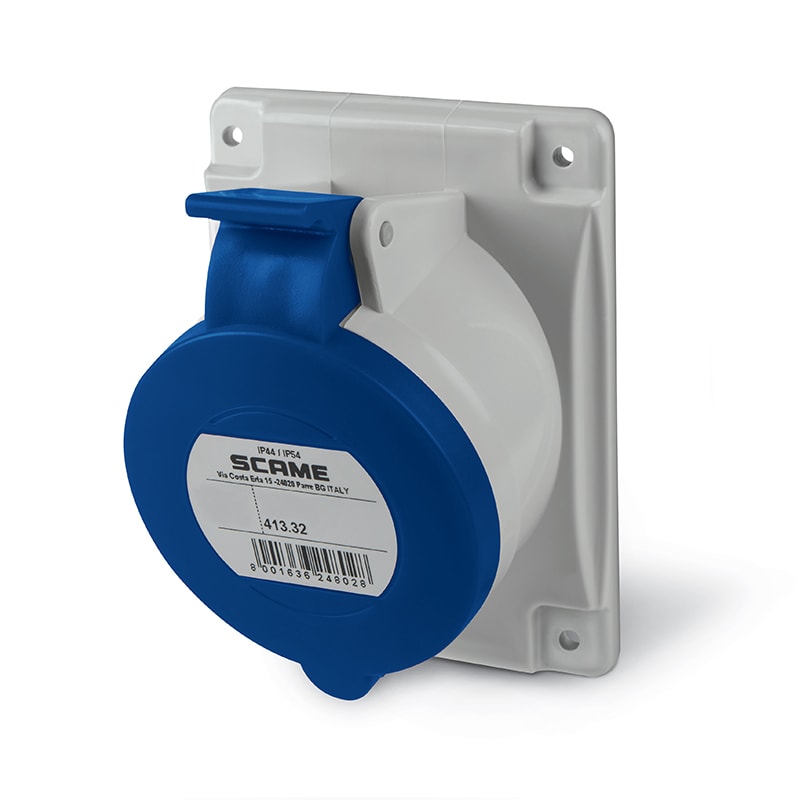 SCAME PARRE SPA - SCA413.3264F PRESA INCASSO 3P+T IP44 32A 9H 200-250V