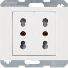 BERKER - BRK41397009 PRESA ITA + T DOPPIA 10 A/16 A K1 BILUC.