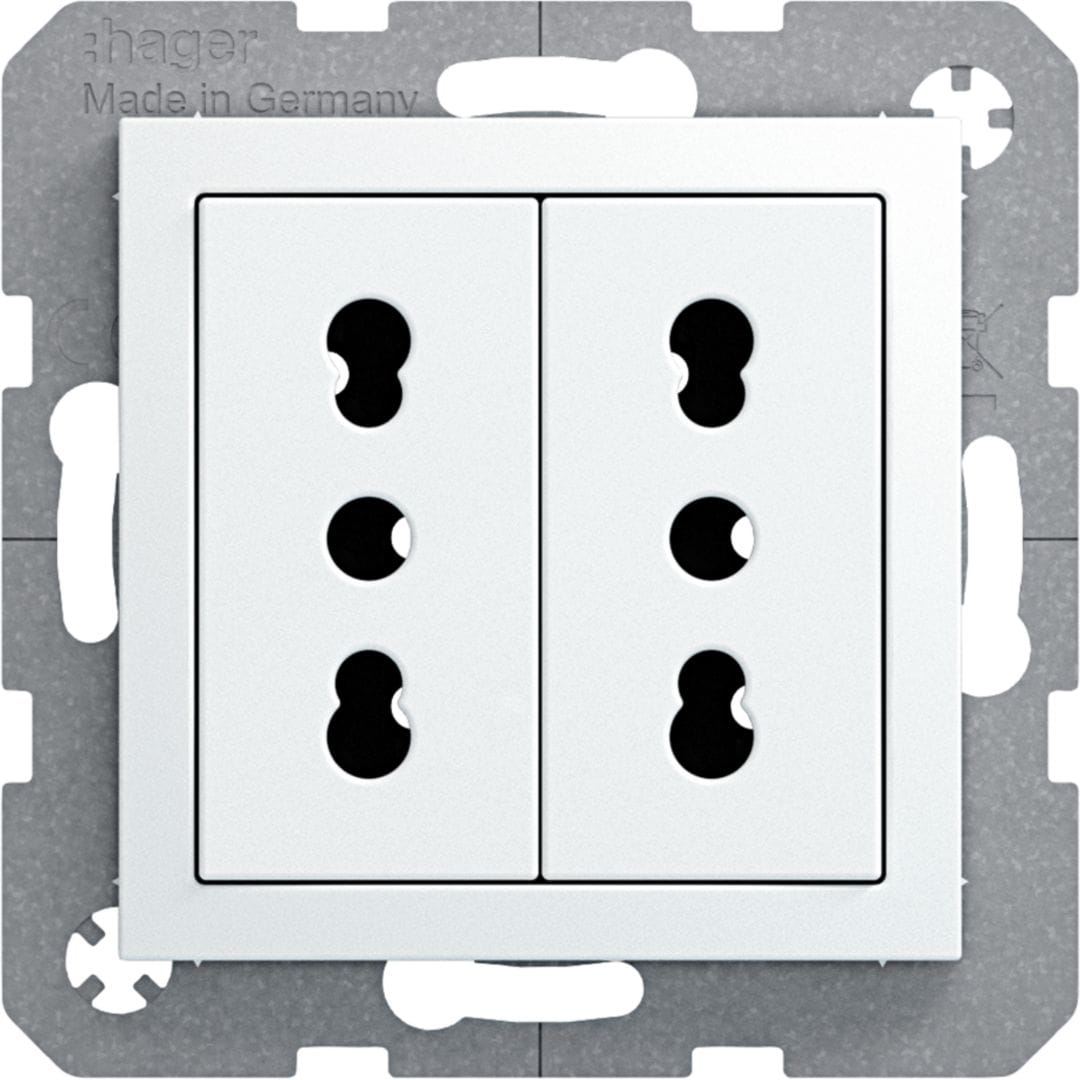 BERKER - BRK41398989 PRESE ITA + T 2P 10 A/16 A S1/B3/B7 BI