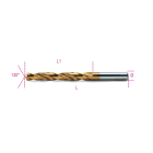 BM SPA - BMM004140066 Punte elicoidali cilindriche serie corta in acciaio HSS-TiN rettificate