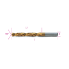 BM SPA - BMM004140066 PUNTE RETTIFICATE HSS TITANIO 3,25