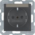 BERKER - BRK41491606 PRESA SCHUKO SERIE B3/B7 ANTRACITE OPACO