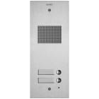 VIMAR SPA - VIW41502 PLACCA STEELY 2F+ AUDIO 2 PULS. ACCIAIO