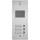 VIMAR SPA - VIW41503 Placca Steely 2F+ audio 3 puls. acciaio