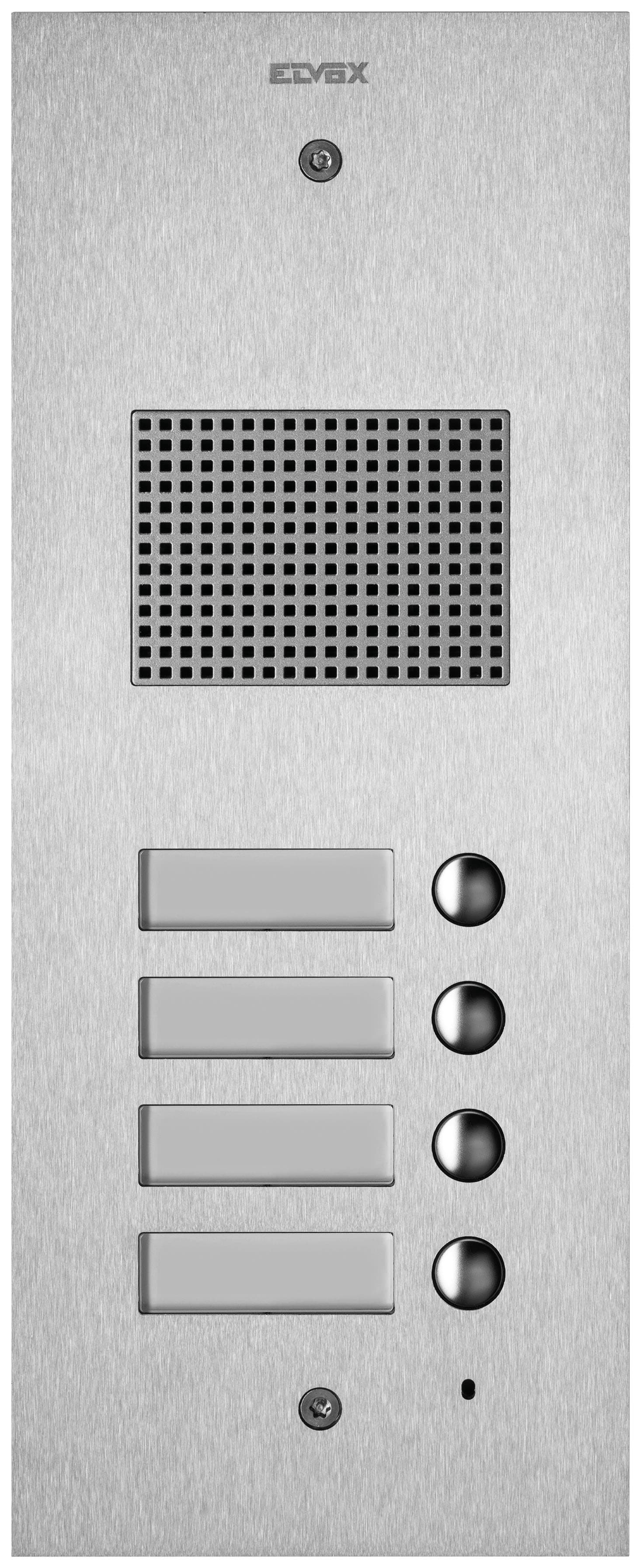 VIMAR SPA - VIW41504 Placca Steely 2F+ audio 4 puls. acciaio