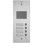 VIMAR SPA - VIW41504 PLACCA STEELY 2F+ AUDIO 4 PULS. ACCIAIO