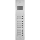 VIMAR SPA - VIW41510 Placca Steely 2F+ audio 10 puls. acciaio