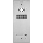 VIMAR SPA - VIW41521 Placca Steely 2F+ A/V 1 puls. acciaio