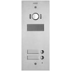 VIMAR SPA - VIW41522 PLACCA STEELY 2F+ A/V 2 PULS. ACCIAIO