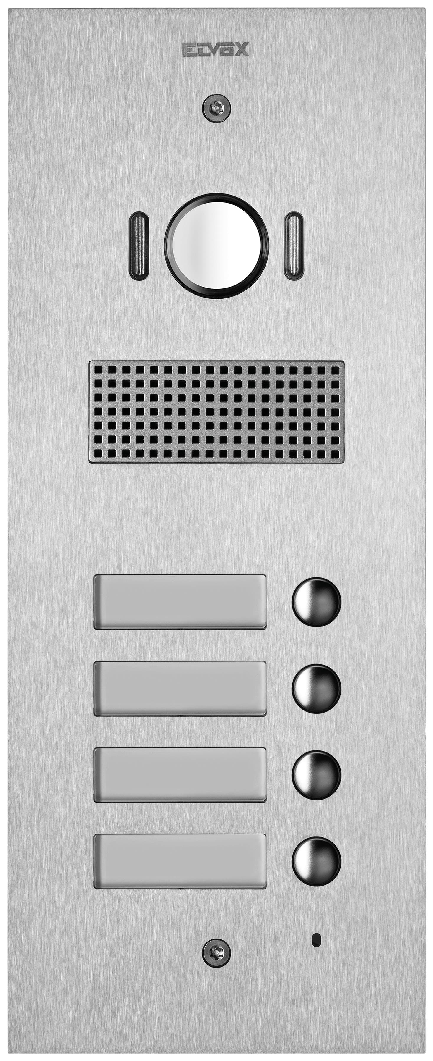 VIMAR SPA - VIW41524 Placca Steely 2F+ A/V 4 puls. acciaio