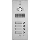 VIMAR SPA - VIW41524 Placca Steely 2F+ A/V 4 puls. acciaio