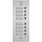 VIMAR SPA - VIW41543 Placca Steely 2F+ 8 puls. suppl. acciaio