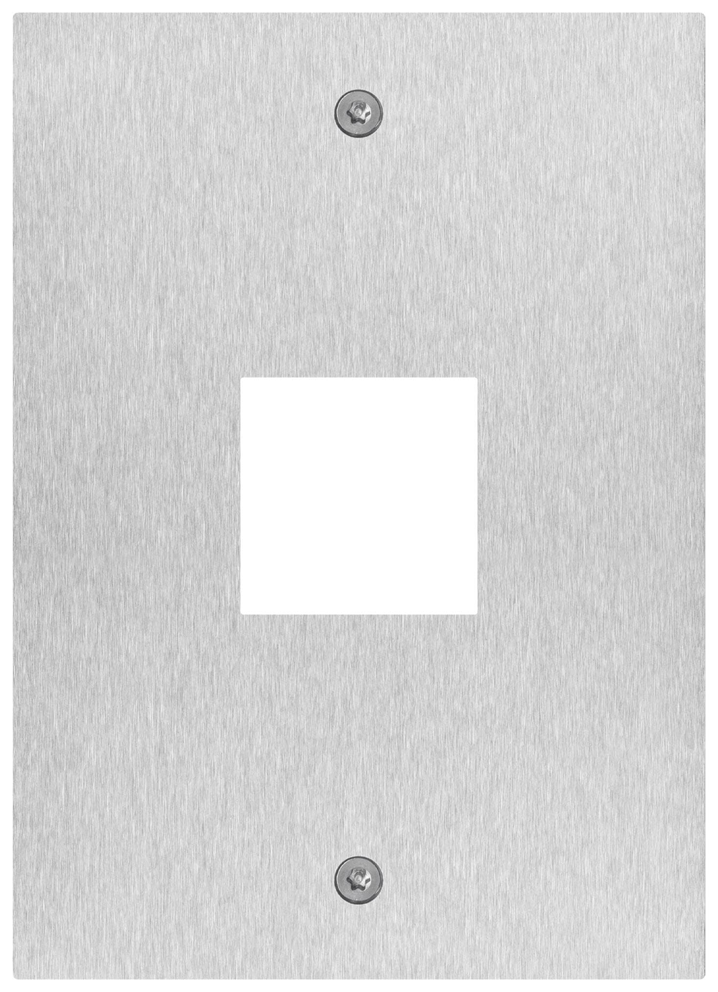 VIMAR SPA - VIW41596 PLACCA STEELY FORO LETTORE 4X4 ACCIAIO