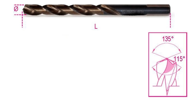 BM SPA - BMM004160065 PUNTE HSS DP CONO AFF/SPEC. 6,50