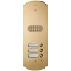 VIMAR SPA - VIW41603 PLACCA PATAVIUM 2F+ AUDIO 3 PULS. OTTONE