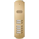 VIMAR SPA - VIW41606 Placca Patavium 2F+ audio 6 puls. ottone