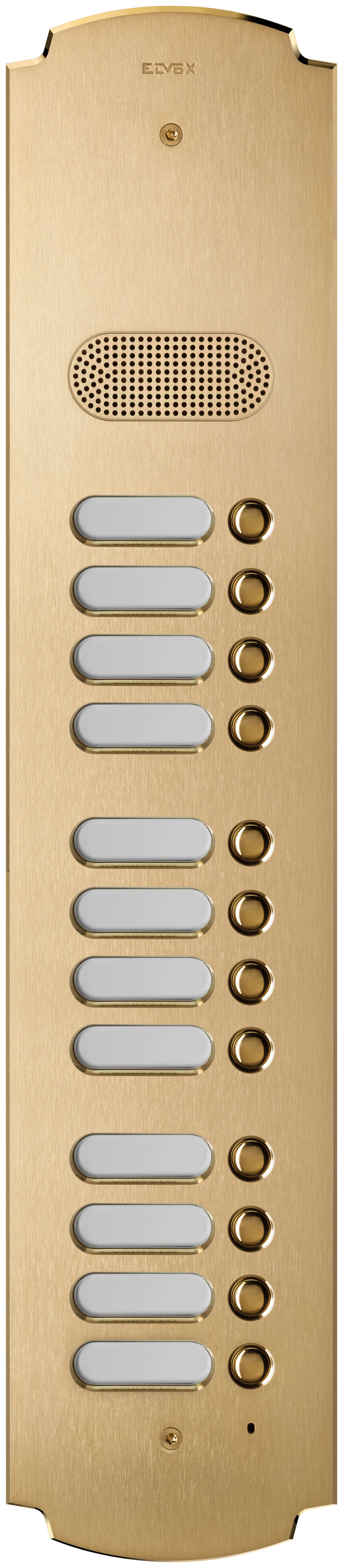 VIMAR SPA - VIW41612 PLACCA PATAVIUM 2F+ AUDIO 12 PULS.OTTONE