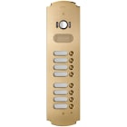 VIMAR SPA - VIW41628 PLACCA PATAVIUM 2F+ A/V 8 PULS. OTTONE