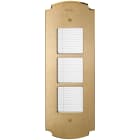 VIMAR SPA - VIW41642 PLACCA PATAVIUM 2F+ PORTANOMI OTTONE