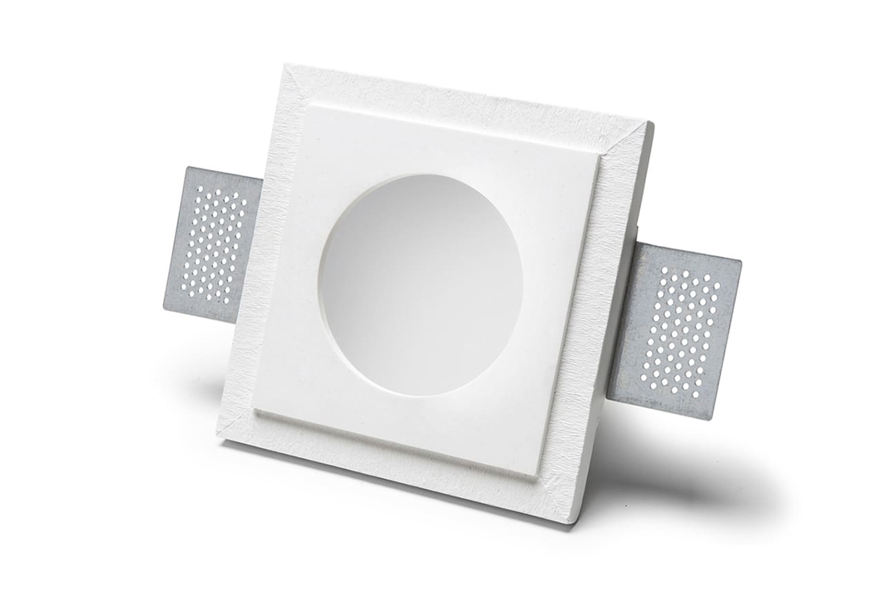 BELFIORE SRL - NVT4177-35 Faretto in CRISTALY a incasso a plafone dal design minimale con diffusore in vetro.