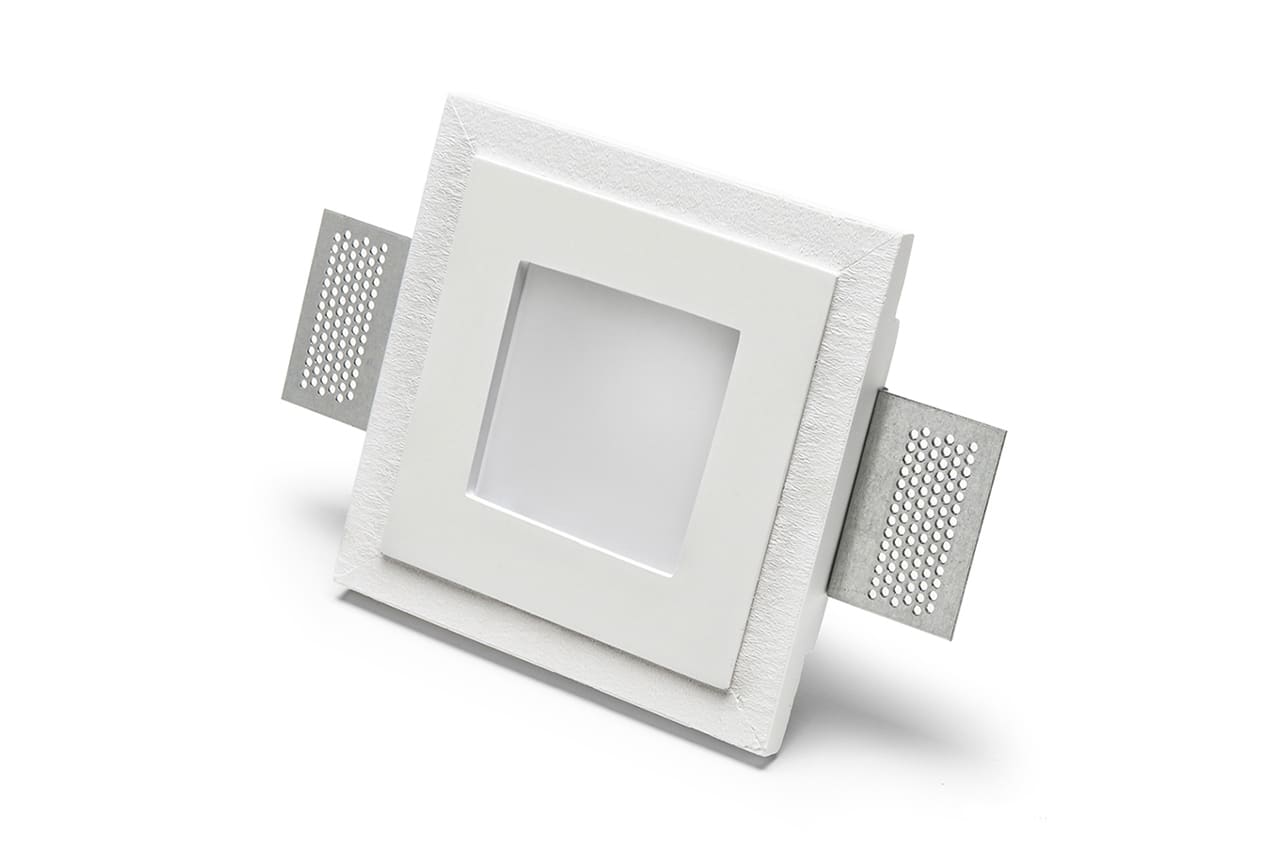 BELFIORE SRL - NVT4178-35 Faretto in CRISTALY da incasso a plafone e a parete con diffusore in vetro.