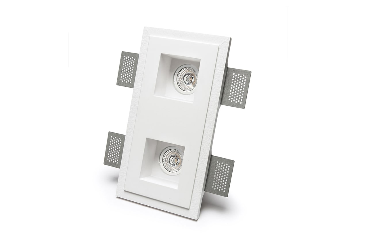 BELFIORE SRL - NVT4180B-35 Faretto in CRISTALY con parte elettrica a LED a incasso a plafone e a parete dal design minimale.