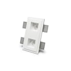 BELFIORE SRL - NVT4180B-35 Faretto in CRISTALY con parte elettrica a LED a incasso a plafone e a parete dal design minimale.
