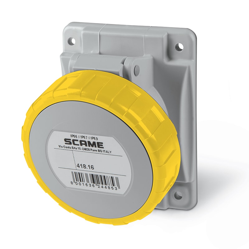 SCAME PARRE SPA - SCA418.1660 PRESA INCASSO 2P+T IP66/IP67 16A 4H