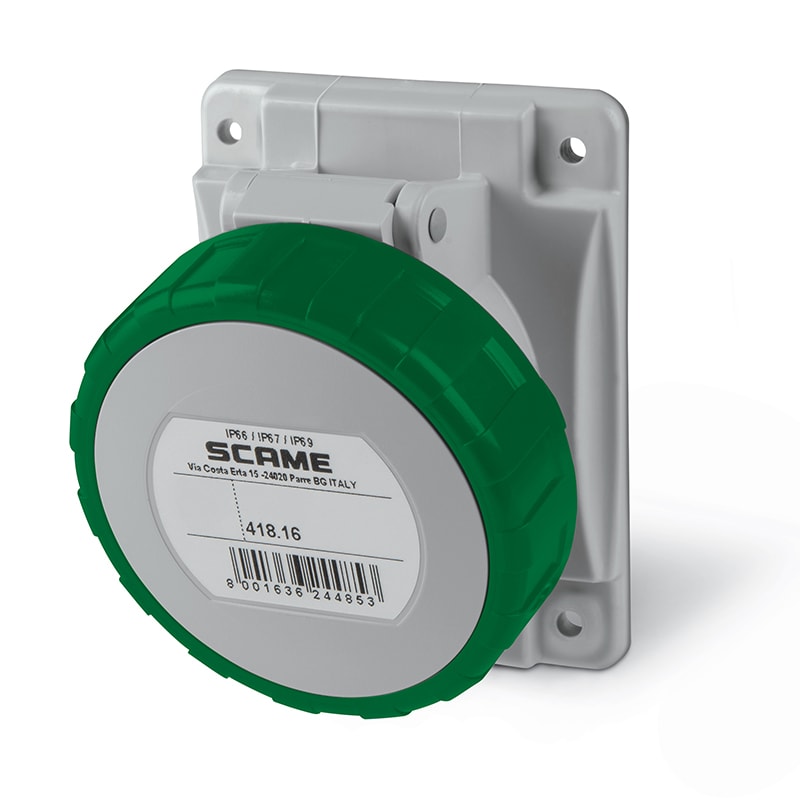 SCAME PARRE SPA - SCA418.16672 PRESA FISSA 3P+N+T IP66/IP67 16A 2H >50V